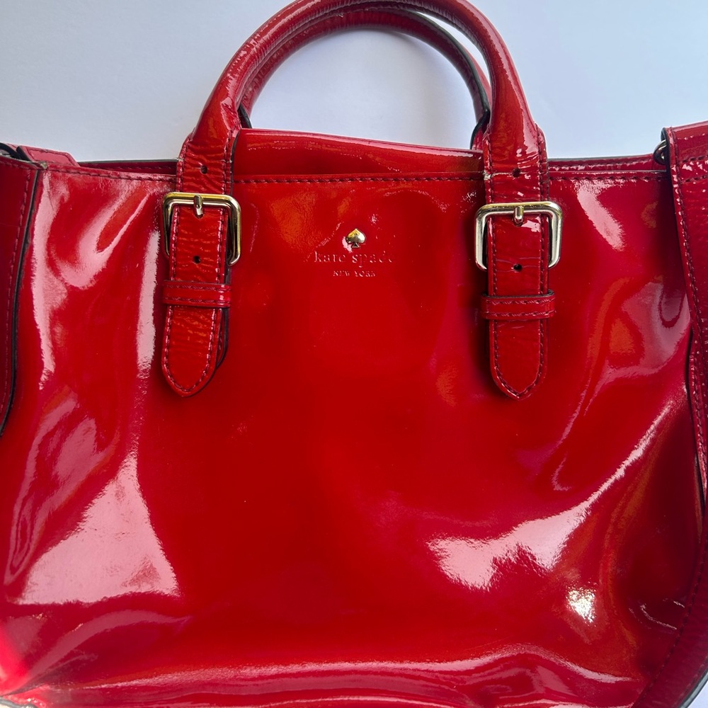 Kate Spade ♠️ Crossbody/Shoulder Patent Red Bag